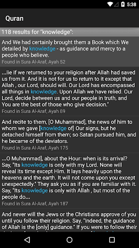 Update Quran kanggo Android - Screenshot Android 8